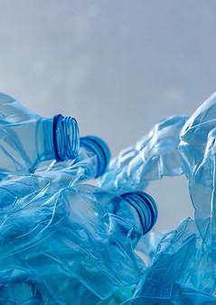 Crushed Plastic Bottles