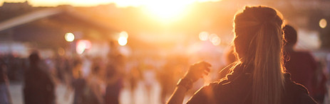 Girl Watching Sunset